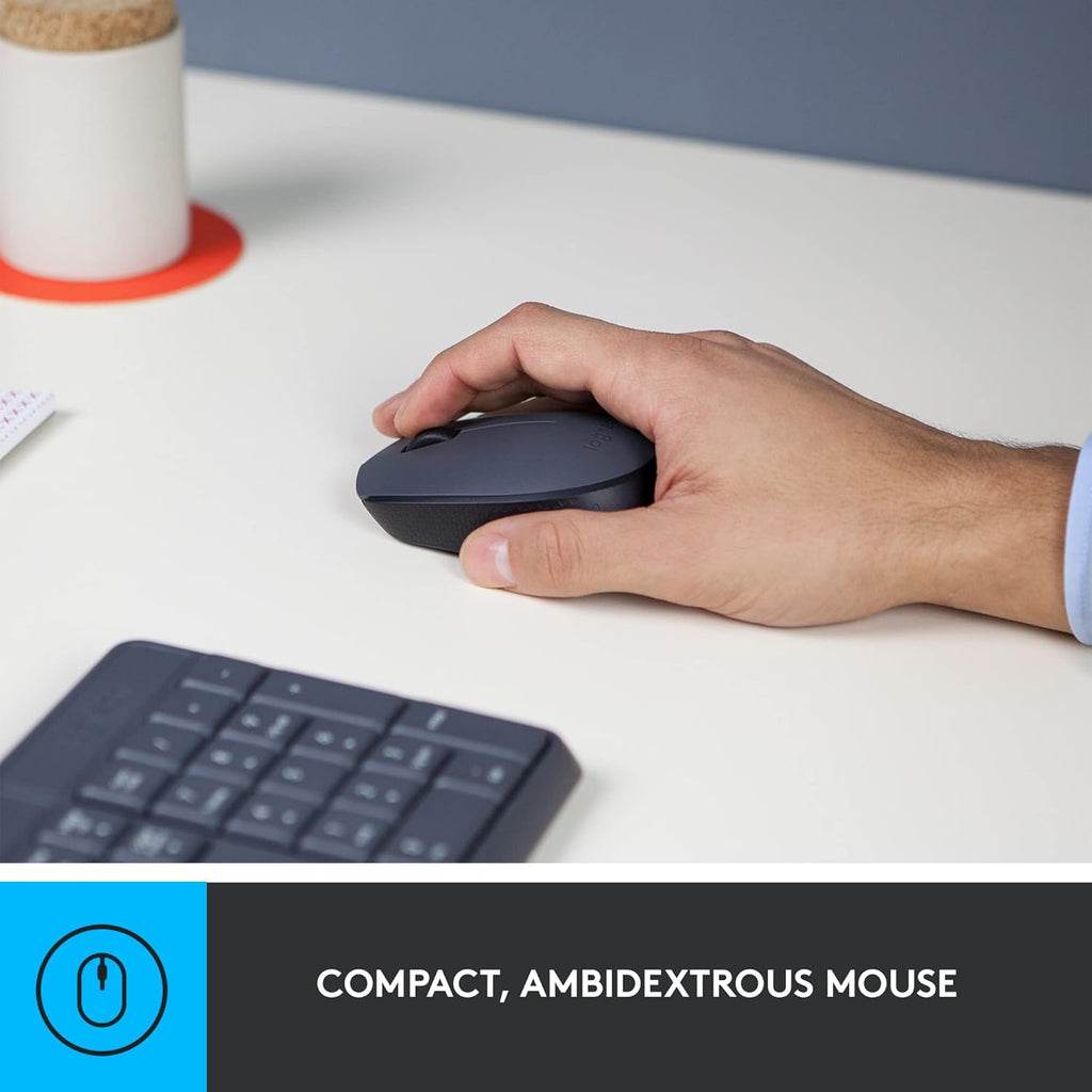 LOGITECH MK235 WIRELESS KEYBOARD AND MOUSE COMBO – TechCure India