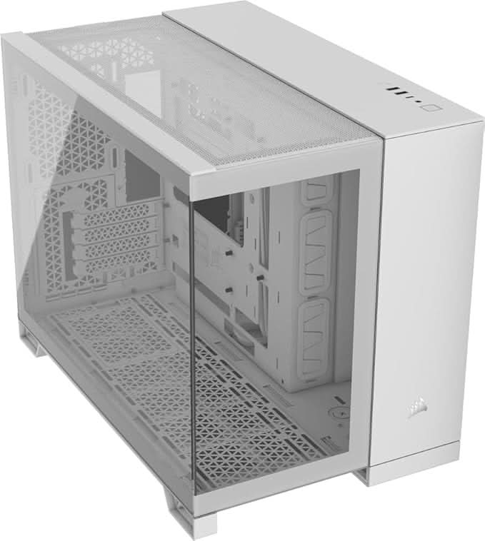 CORSAIR 2500X TEMPERED GLASS MID-TOWER, WHITE – TechCure India