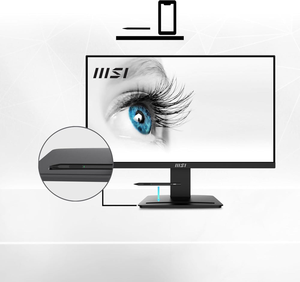 MSI PRO MP2412 24 Inch FHD 100Hz VA Panel 113% 1ms Adaptive Sync Business Monitor - 4