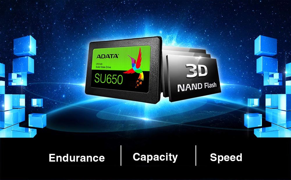 ADATA Ultimate SU650 480GB 3D NAND 2.5 SATA Internal Solid State Drive ( SSD ) - 2