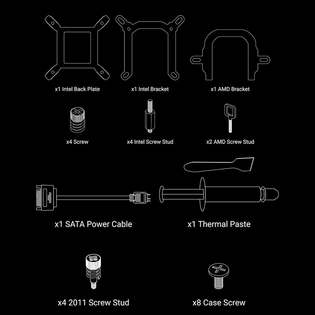 ANT ESPORTS ICE FLOW 240MM AIO LIQUID COOLER ARGB BLACK – TechCure India