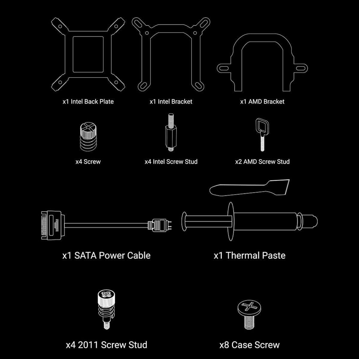 ANT ESPORTS ICE FLOW 240MM AIO LIQUID COOLER ARGB BLACK – TechCure India