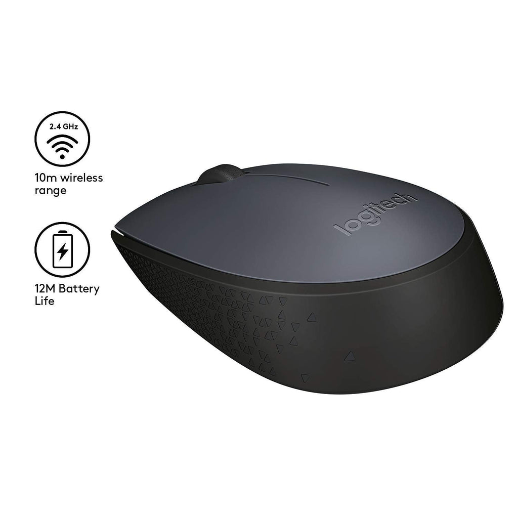 LOGITECH WIRELESS MOUSE M171 GREY MOUSE – TechCure India