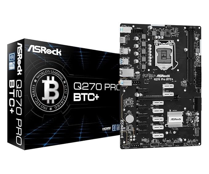 ASROCK Q270 PRO BTC+ DDR4 INTEL 1151 ATX MOTHERBOARD – TechCure India