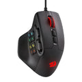 REDRAGON Aatrox 811 RGB Wired Ergonomic Gaming Mouse (12400 DPI / 15 Macro Buttons ) (Black) – TechCure India