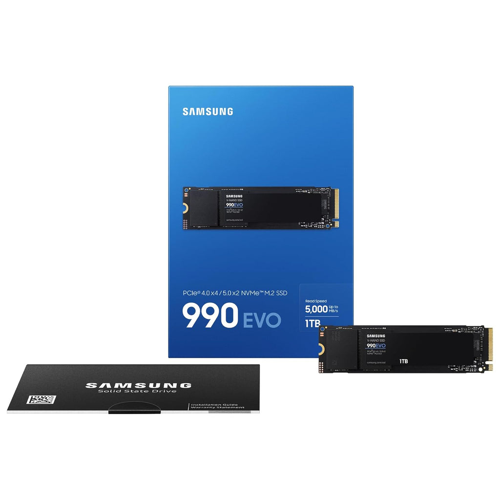 SAMSUNG 990 EVO PLUS SSD 1TB, PCIE 5.0 X2 M.2 MZ-V951T0BW – TechCure India