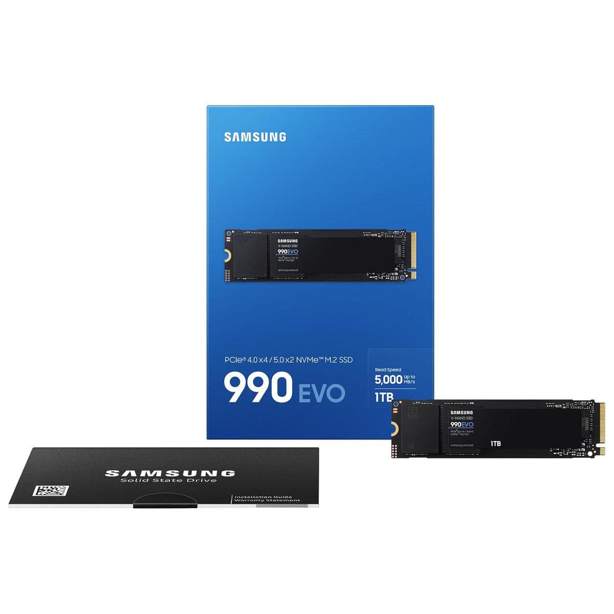 SAMSUNG 990 EVO PLUS SSD 1TB, PCIE 5.0 X2 M.2 MZ-V951T0BW – TechCure India