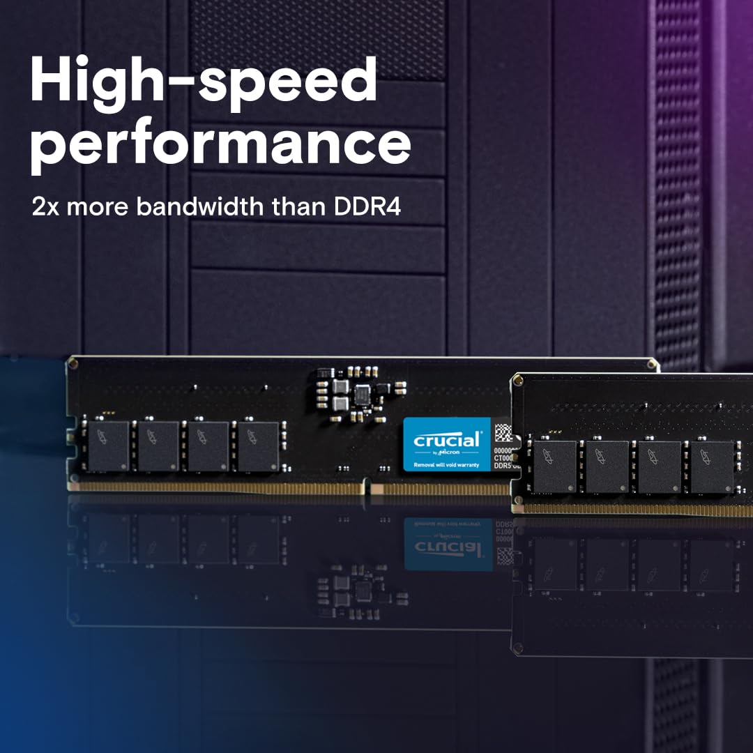 CRUCIAL 16GB DDR5-5600 DESKTOP RAM CL46 CT16G56C46U5 – TechCure India