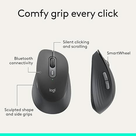 Logitech Signature Comfort M840 L Wireless Mouse – TechCure India