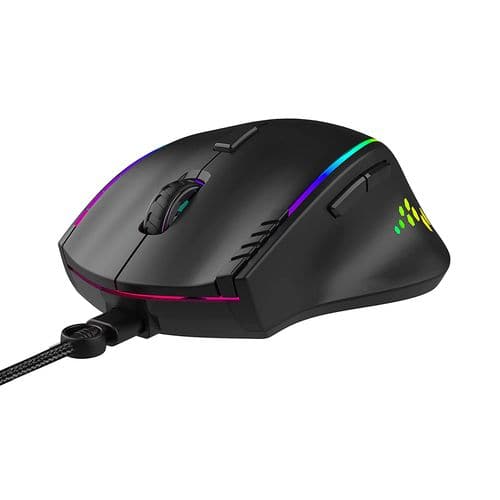 ANT ESPORTS GM600 Wired Ergonomic Optical Gaming Mouse ( GM600-RGB-BLACK ) ( 7200DPI / 7 Macro Buttons ) ( Black ) - 3