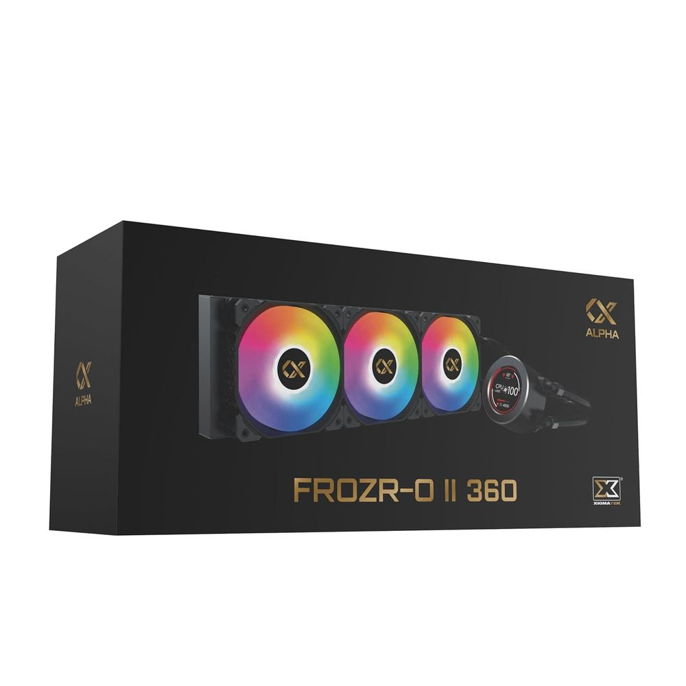 XIGMATEK Frozr-O II 360 ARGB 360mm ARGB CPU Liquid Cooler (Black) - 3