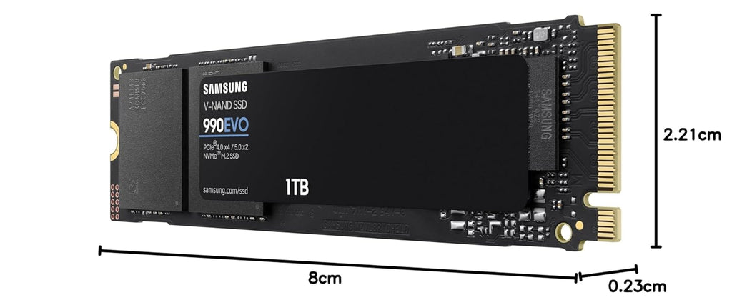 SAMSUNG 990 EVO PLUS SSD 1TB, PCIE 5.0 X2 M.2 MZ-V951T0BW – TechCure India
