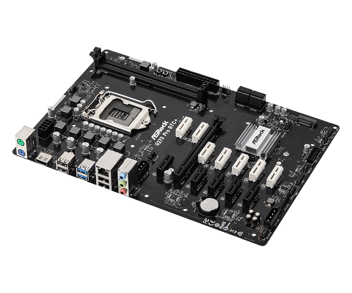 ASROCK Q270 PRO BTC+ DDR4 INTEL 1151 ATX MOTHERBOARD – TechCure India