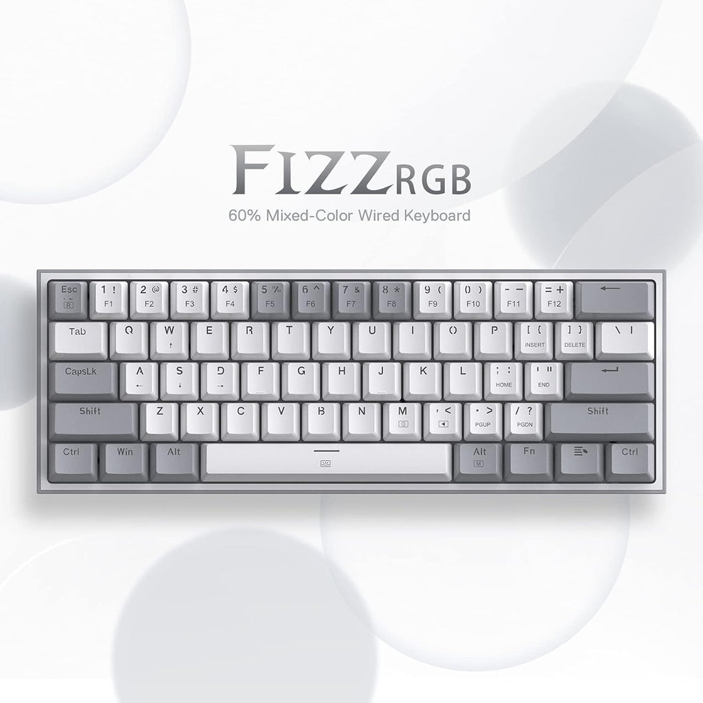 REDRAGON K617 FIZZ (BLACK) RGB RED SWICTH KEYBOARD BLACK – TechCure India