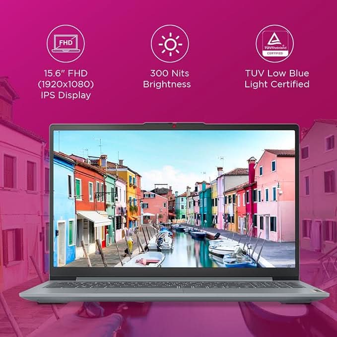 Lenovo IdeaPad Slim 3 Ryzen 5 40, 16GB RAM, 512GB SSD, 15.6 inch, Integrated AMD Radeon 610M Graphics, Windows 11, Microsoft 365 Basic plus Office 2024, Grey 82XQ01HQIN – TechCure India