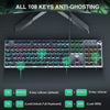AULA F2088 Full Size Wired Mechanical Gaming keyboard ( Black ) ( Blue Switch ) ( F2088B ) - 2