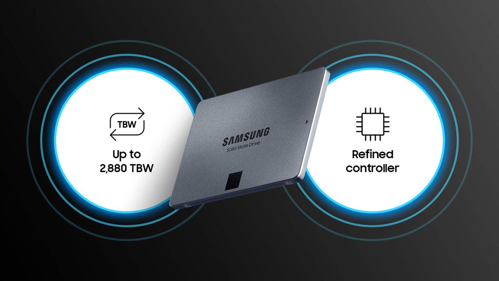 SAMSUNG 870 QVO 8TB SATA INTERNAL SOLID STATE DRIVE (SSD) (MZ-77Q8T0BW) – TechCure India