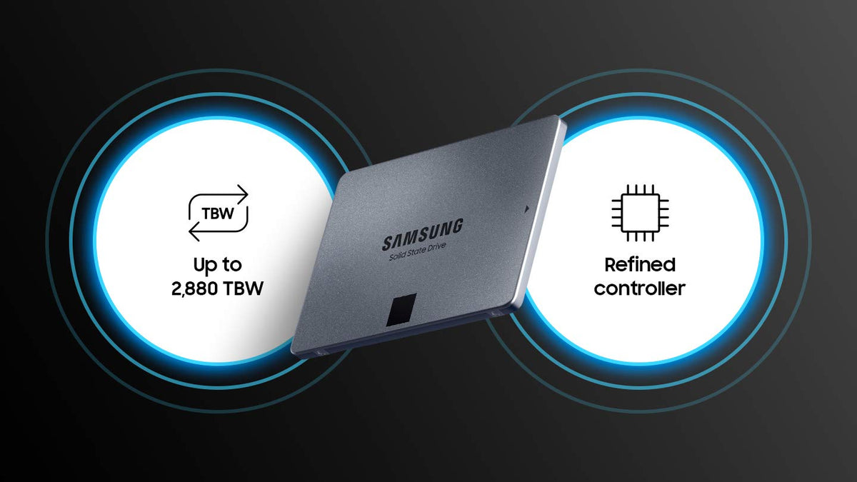 SAMSUNG 870 QVO 8TB SATA INTERNAL SOLID STATE DRIVE (SSD) (MZ-77Q8T0BW) – TechCure India