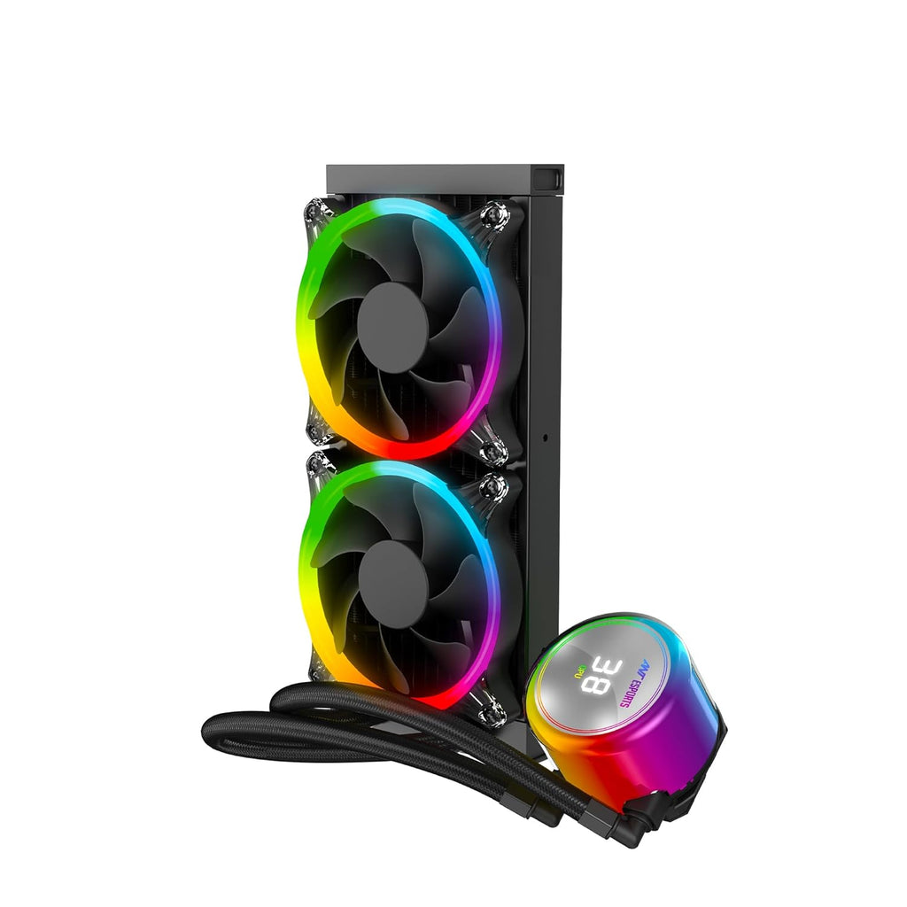 ANT ESPORTS ICE CHROMA ML240 ARGB 240MM CPU LIQUID COOLER BLACK – TechCure India
