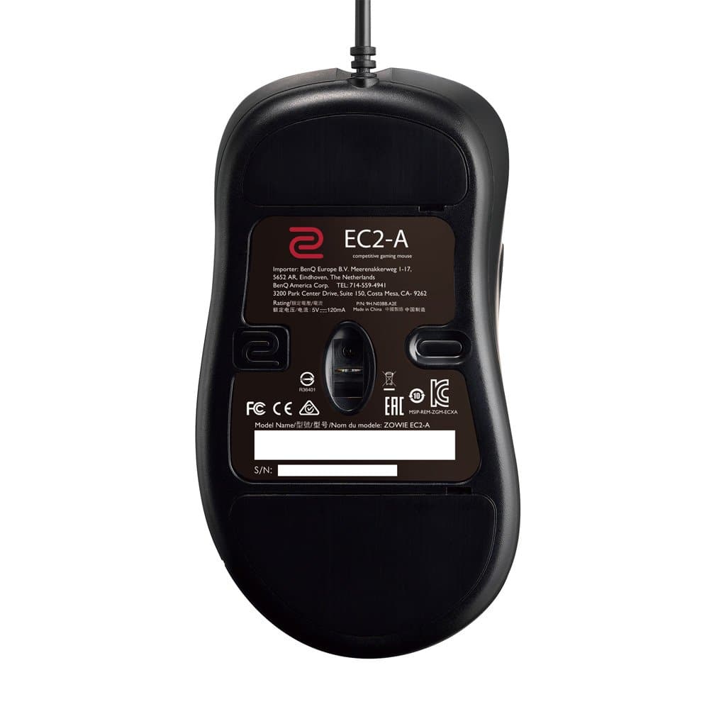 BENQ Zowie EC2-A Wired Ergonomic Gaming Mouse ( EC2-A-BLACK ) ( 3200DPI / 5 Macro Buttons ) ( Black ) - 6
