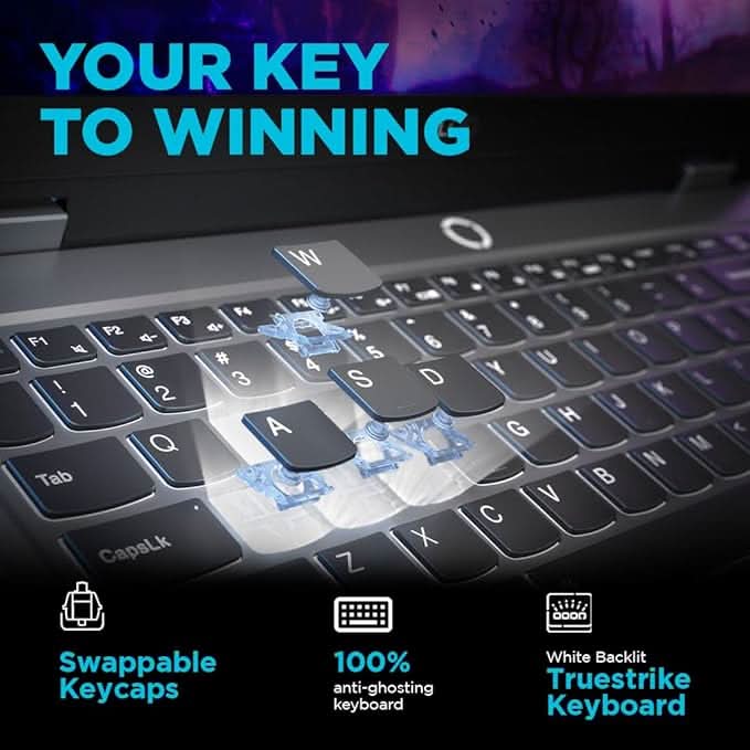 Lenovo LOQ AMD Ryzen 5 7235HS | NVIDIA RTX 3050A 4GB (16GB RAM/512GB SSD/144Hz Refresh Rate/15.6" (39.6cm)/Windows 11/Office Home 2024/3 Mon. Game Pass/Grey/2.4Kg), 83JC00LSIN AI Gaming Laptop – TechCure India