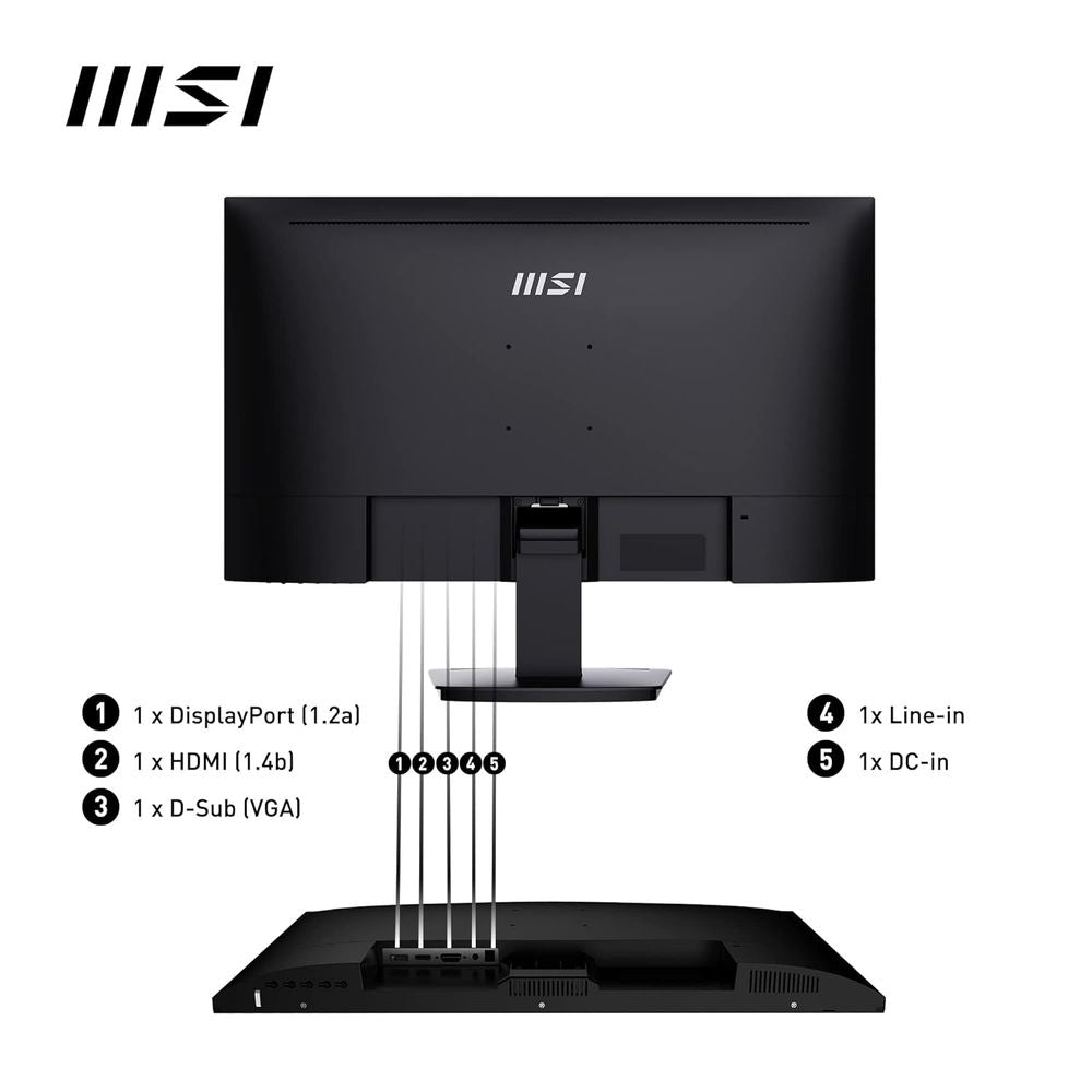 MSI PRO MP273A 27 Inch FHD 100Hz IPS Panel 106%SRGB 1MS Adaptive Sync IPS Business Monitor - 3