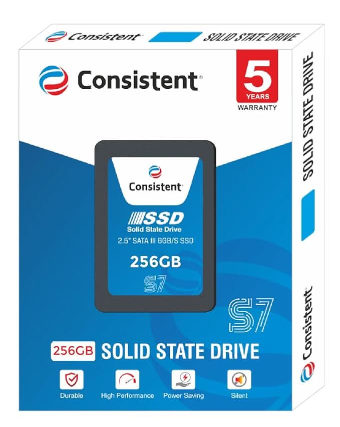 Consistent 256GB 2.5 Inch SATA Internal SSD CTSSD256S7 – TechCure India