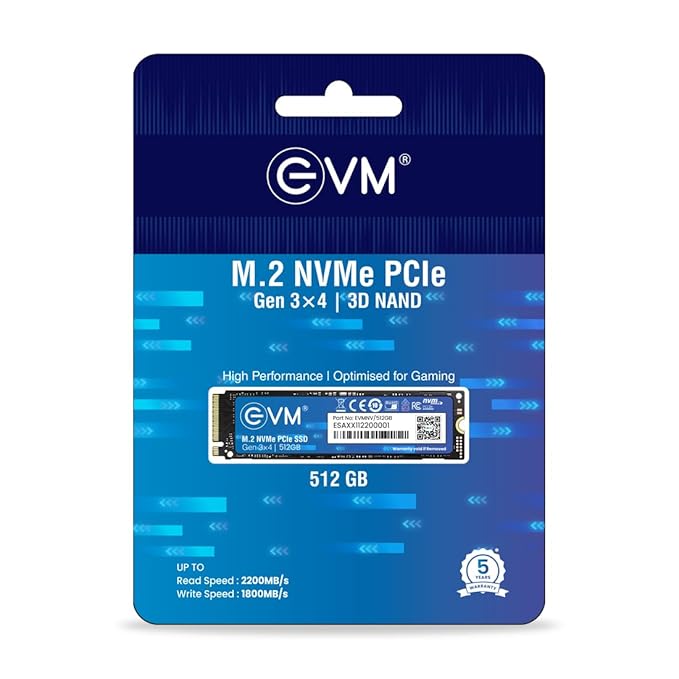 EVM 512GB NVME M.2 SSD EVMNV/512GB – TechCure India