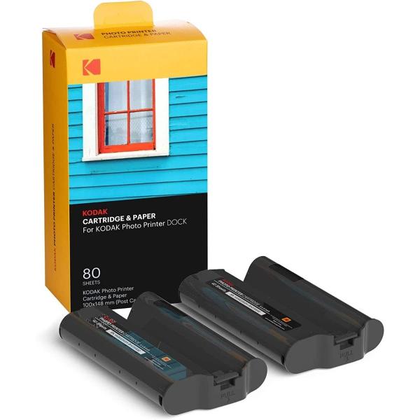 KODAK 4PASS Film Cartridge (4x6 inches) Dock and Dock Plus, 80 Sheets – TechCure India