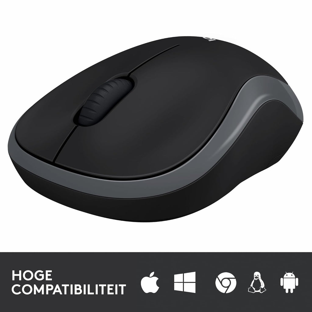 LOGITECH WIRELESS MOUSE M185- GRAY – TechCure India