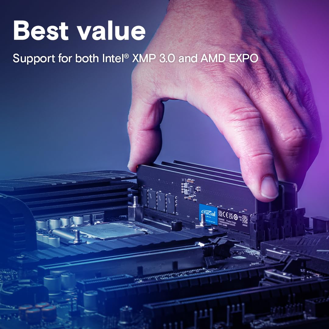CRUCIAL 16GB DDR5-5600 DESKTOP RAM CL46 CT16G56C46U5 – TechCure India