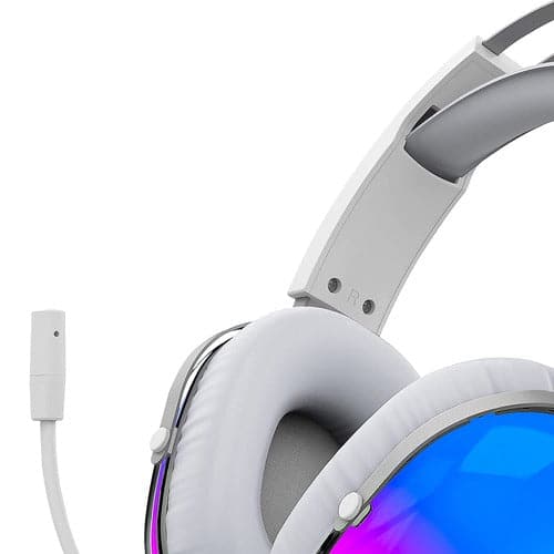 ANT ESPORTS H1150 RGB 3.5mm Crystal Wired Gaming Headphone ( White ) ( PC / Playstation / XBox ) - 4