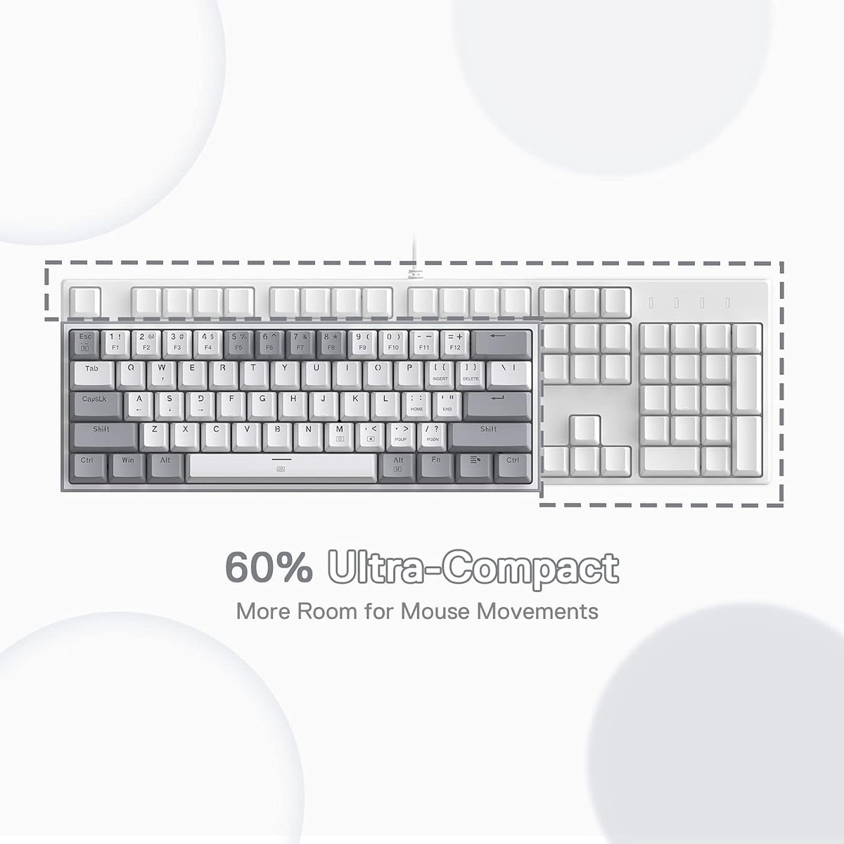 REDRAGON K617 FIZZ (BLACK) RGB RED SWICTH KEYBOARD BLACK – TechCure India