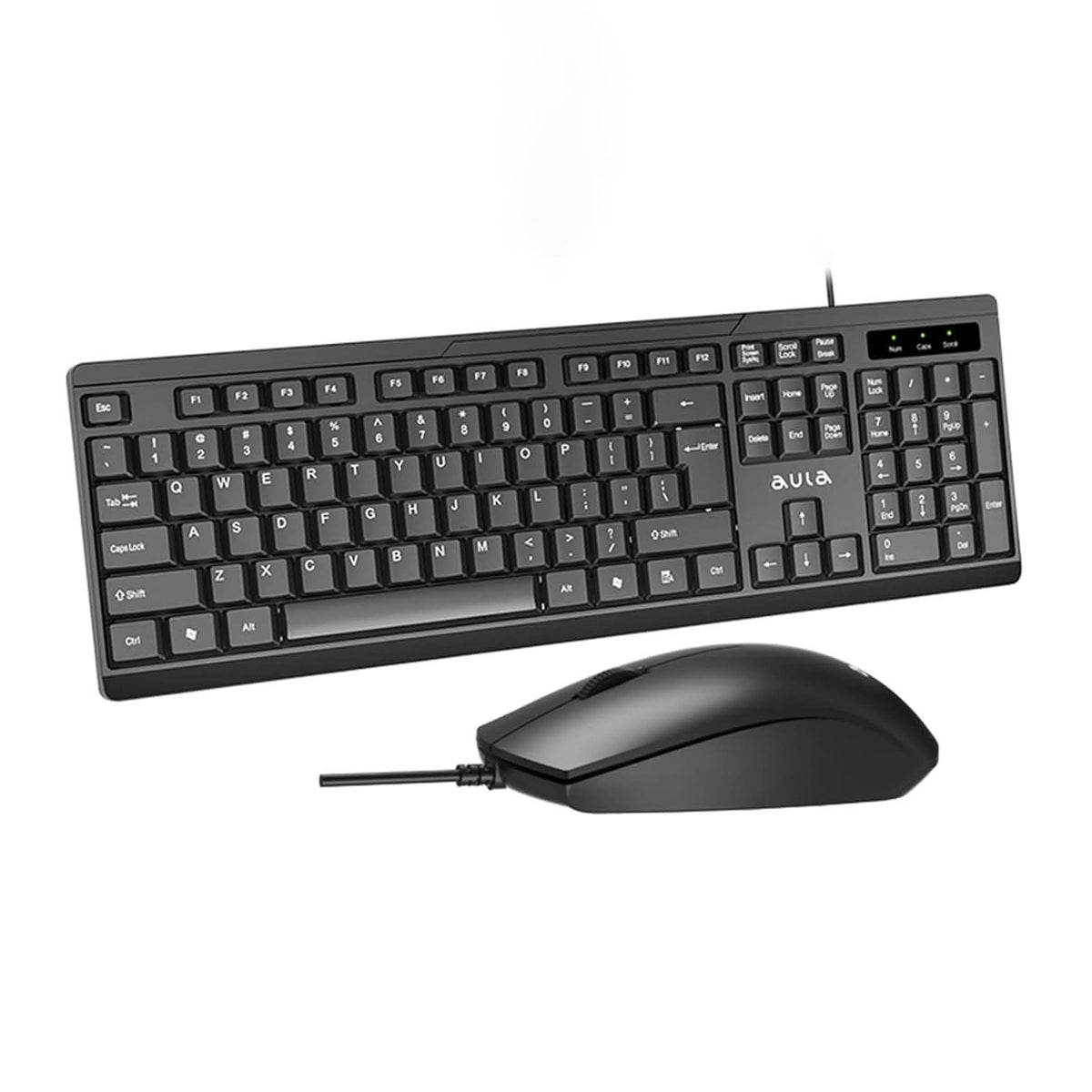 AULA AC101 WIRED KEYBOARD AND MOUSE COMBO | BLACK – TechCure India
