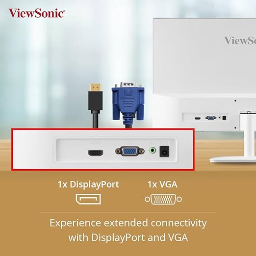 VIEWSONIC VA2432-H 24 Inch FHD 100Hz IPS Panel 104% SRGB 1MS Freesync IPS Gaming Monitor - 3