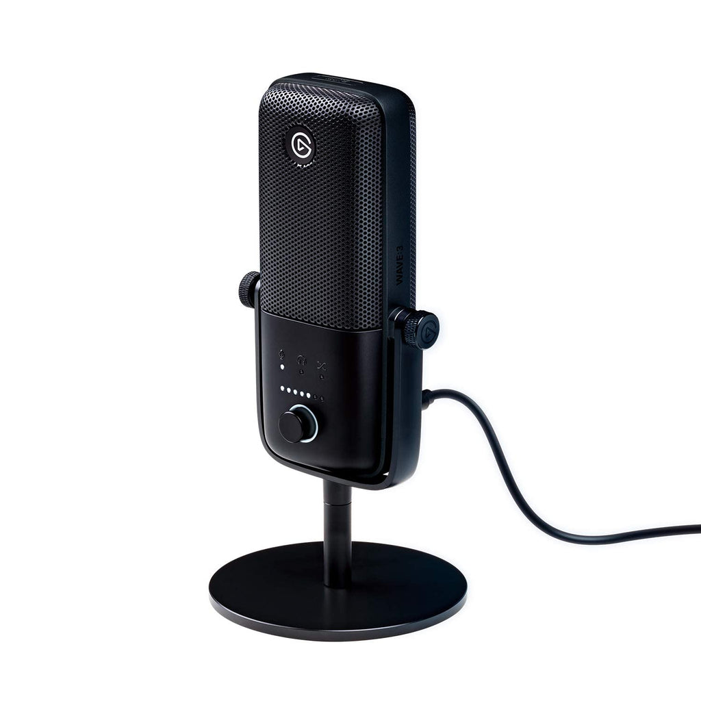 ELGATO WAVE:3 PREMIUM USB CONDENSER UNIDIRECTIONAL MICROPHONE AND DIGITAL MIXING SOLUTION 10MAB9901 – TechCure India
