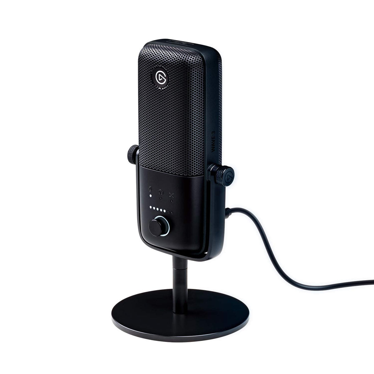 ELGATO WAVE:3 PREMIUM USB CONDENSER UNIDIRECTIONAL MICROPHONE AND DIGITAL MIXING SOLUTION 10MAB9901 – TechCure India