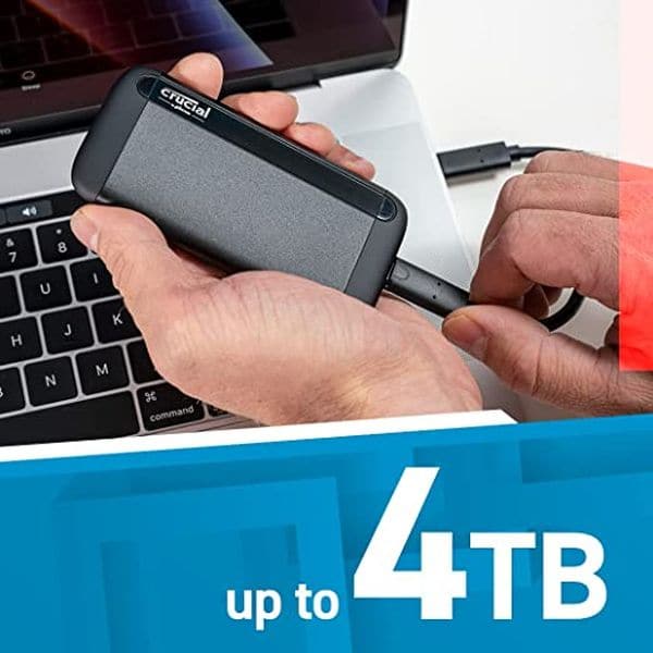 CRUCIAL X8 4TB Portable Solid State Drive (SSD) - 3