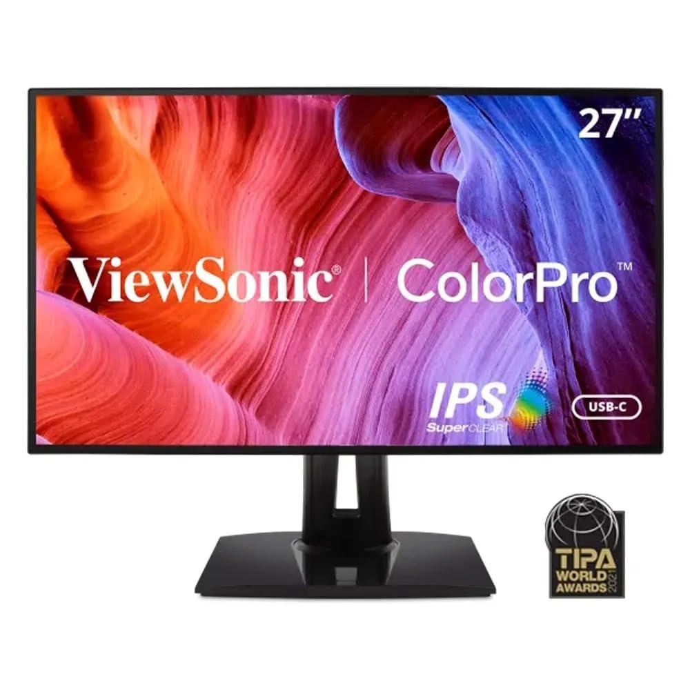 VIEWSONIC 68.58 CM (27") COLORPRO PROFESSIONAL 2K QHD IPS MONITOR FOR PHOTOGRAPHY, GRAPHIC DESIGN, DELTA-E,100% SRGB, ADVANCE ERGONOMICS, TYPE-C 65W CHARGE BACK, HDMI, DP, 113% SRGB -VP2768A – TechCure India