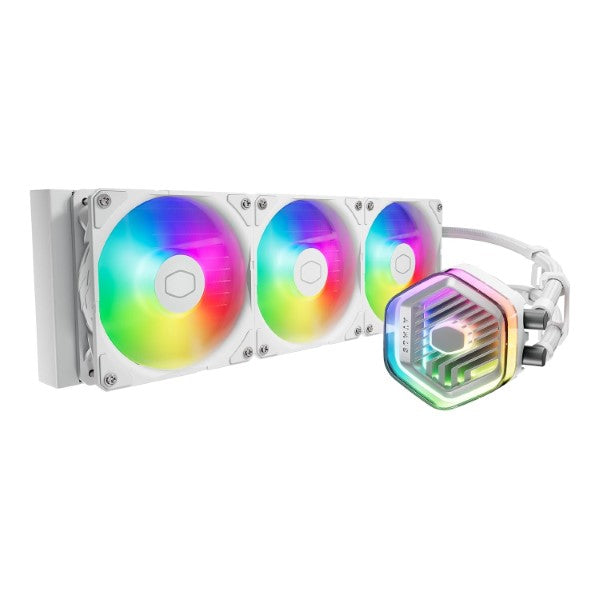 Cooler Master MasterLiquid 360 Atmos White ARGB AIO 360mm Liquid Cooler – TechCure India