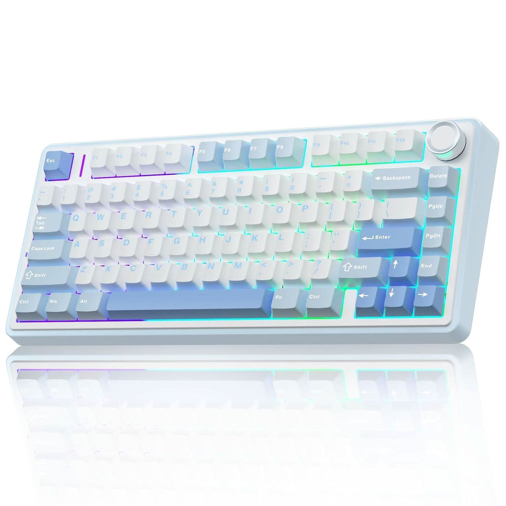 AULA F75 SEA BLUE GRAYWOOD SWITCH MECHANICAL GAMING KEYBOARD – TechCure India