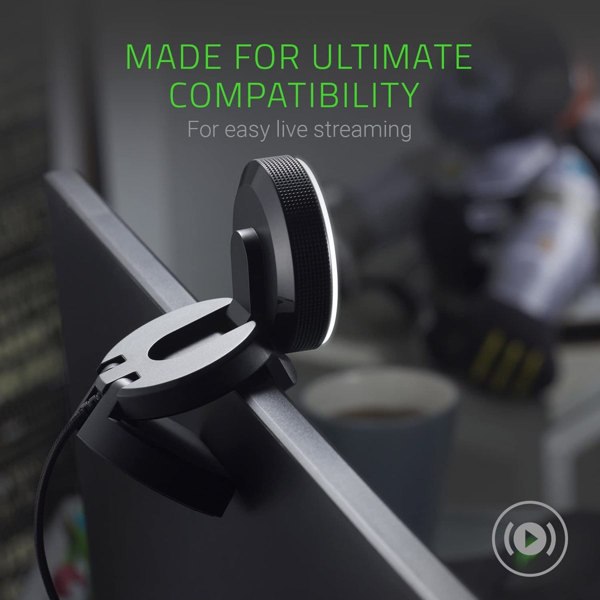 RAZER KIYO - DESKTOP CAMERA FOR STREAMING WITH ILLUMINATION RZ19-02320100-R3M1 – TechCure India