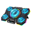 CLAW Glacier F13 RGB Laptop Cooling Pad ( Black ) ( With LCD Screen ) – TechCure India