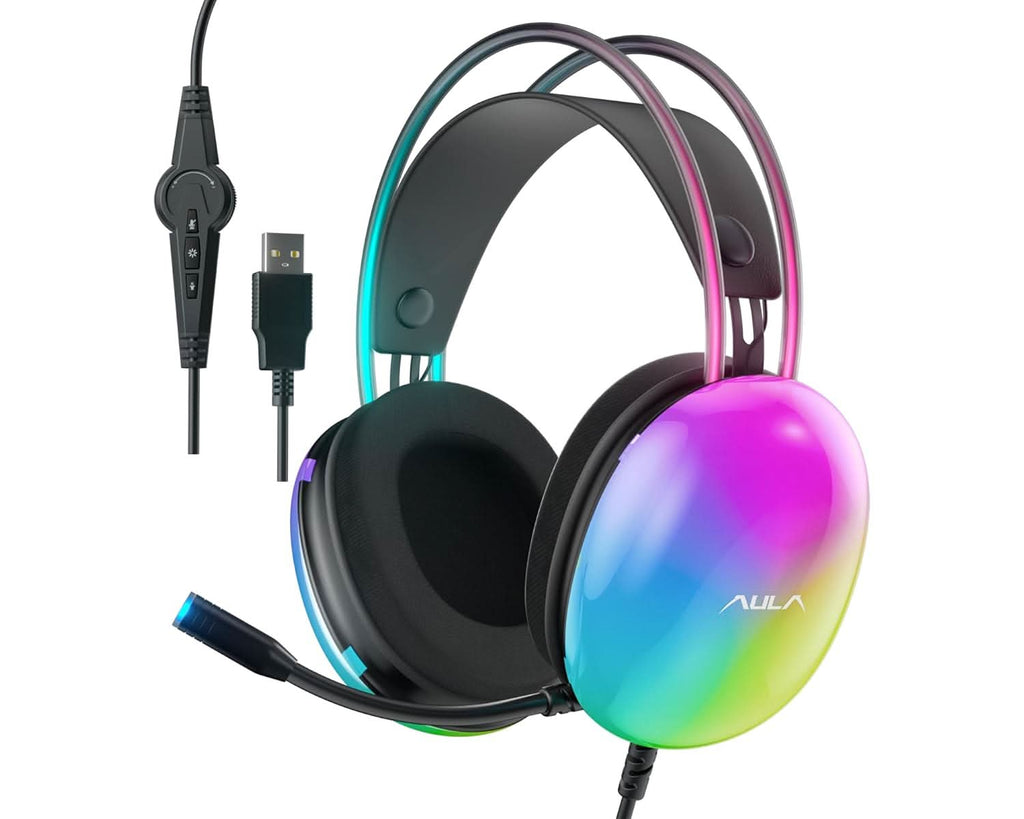AULA S505 BLACK GAMING HEADSET BLACK – TechCure India