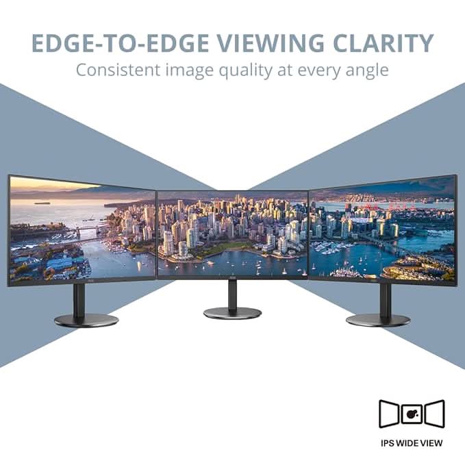 AOC 27 IPS Borderless, 4K - 3840 x 2160, 60 Hz, 350 cd/m², 4 MS, HDMI 2.0 x 2, DP 1.4 x 1, NTSC 107% / sRGB 126%, Earphone x 1. – TechCure India