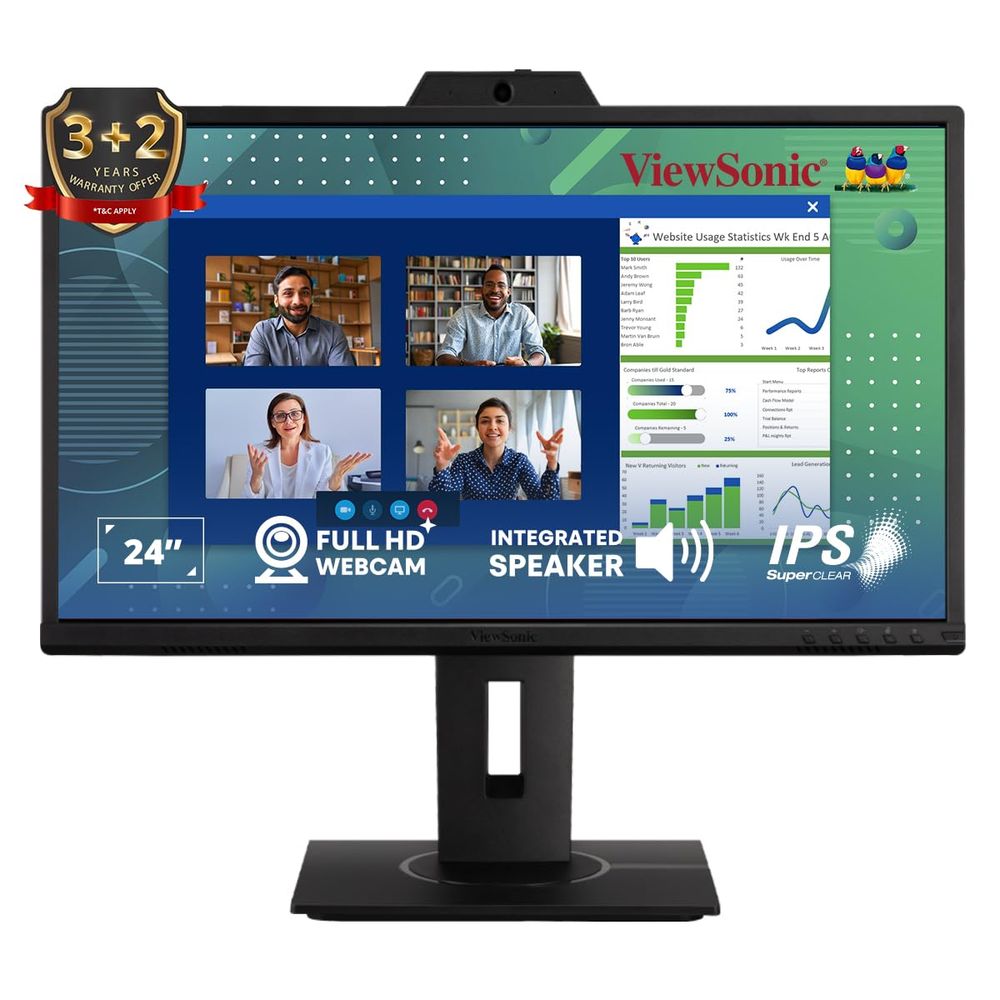 VIEWSONIC VG2440V 24 Inch FHD 60Hz IPS Panel 5MS IPS Gaming Monitor - 2