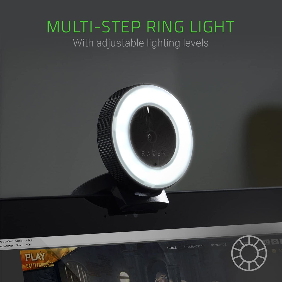RAZER KIYO - DESKTOP CAMERA FOR STREAMING WITH ILLUMINATION RZ19-02320100-R3M1 – TechCure India