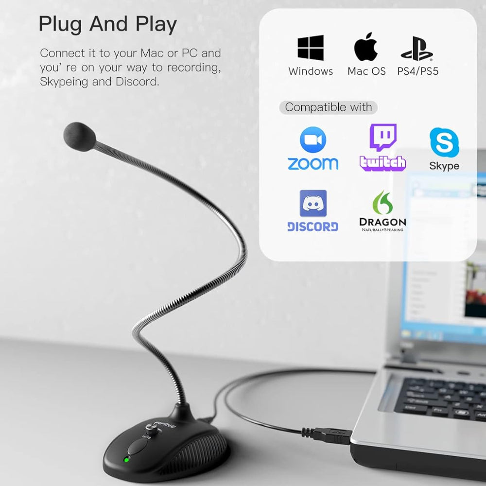 FIFINE K054 USB Microphone With Gooseneck – TechCure India