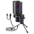 CLAW GM17 RGB Condenser Gaming Microphone ( Black ) – TechCure India