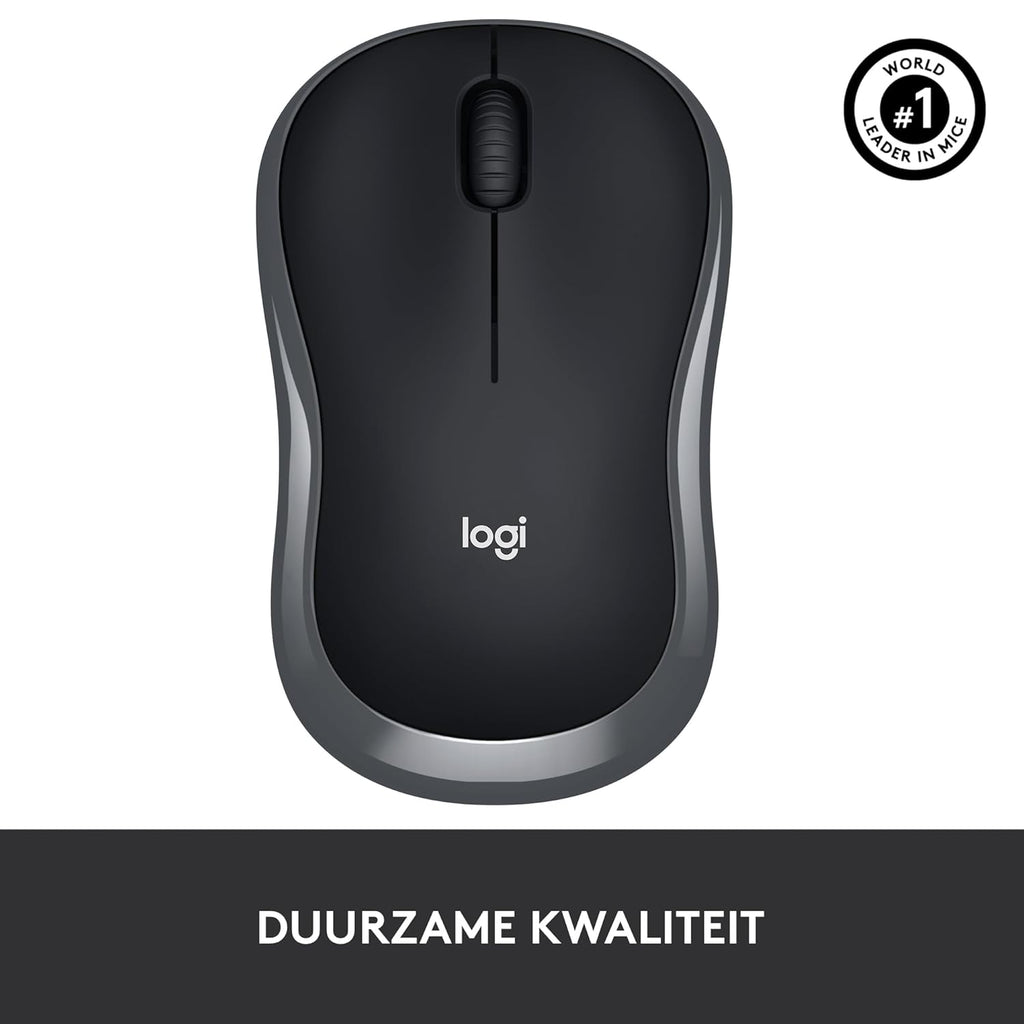 LOGITECH WIRELESS MOUSE M185- GRAY – TechCure India